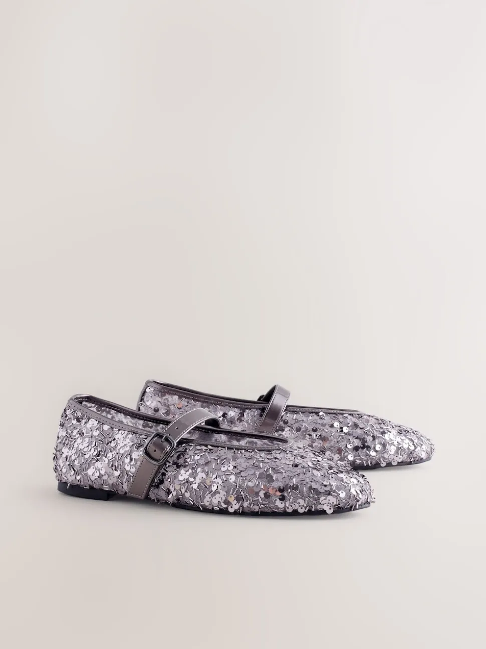 Pewter Sequin Forever Comfort® Embellished Sequin Mary Jane Shoes