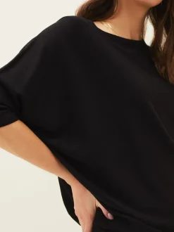 Phase Eight Black Becca Batwing Knitted Dress