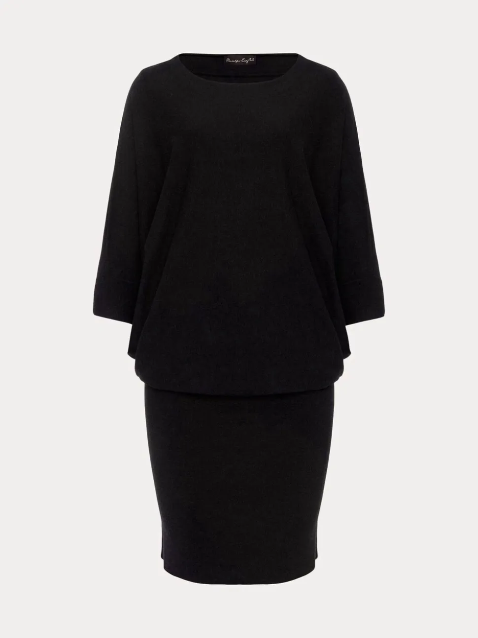 Phase Eight Black Becca Batwing Knitted Dress