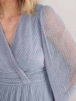 Phase Eight Blue Harper Plisse Dress
