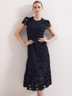 Phase Eight Blue Leilani Lace Dress