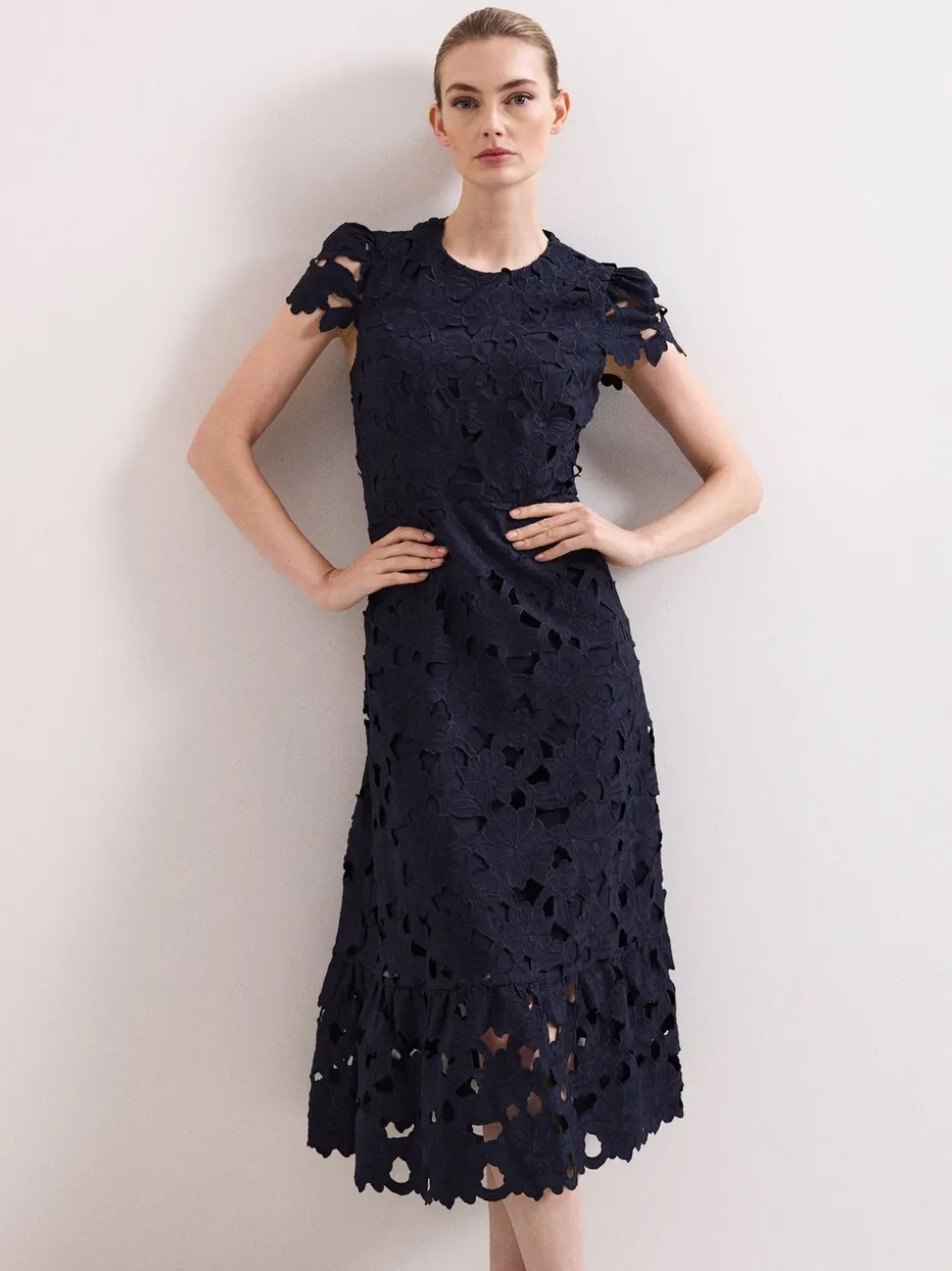 Phase Eight Blue Leilani Lace Dress