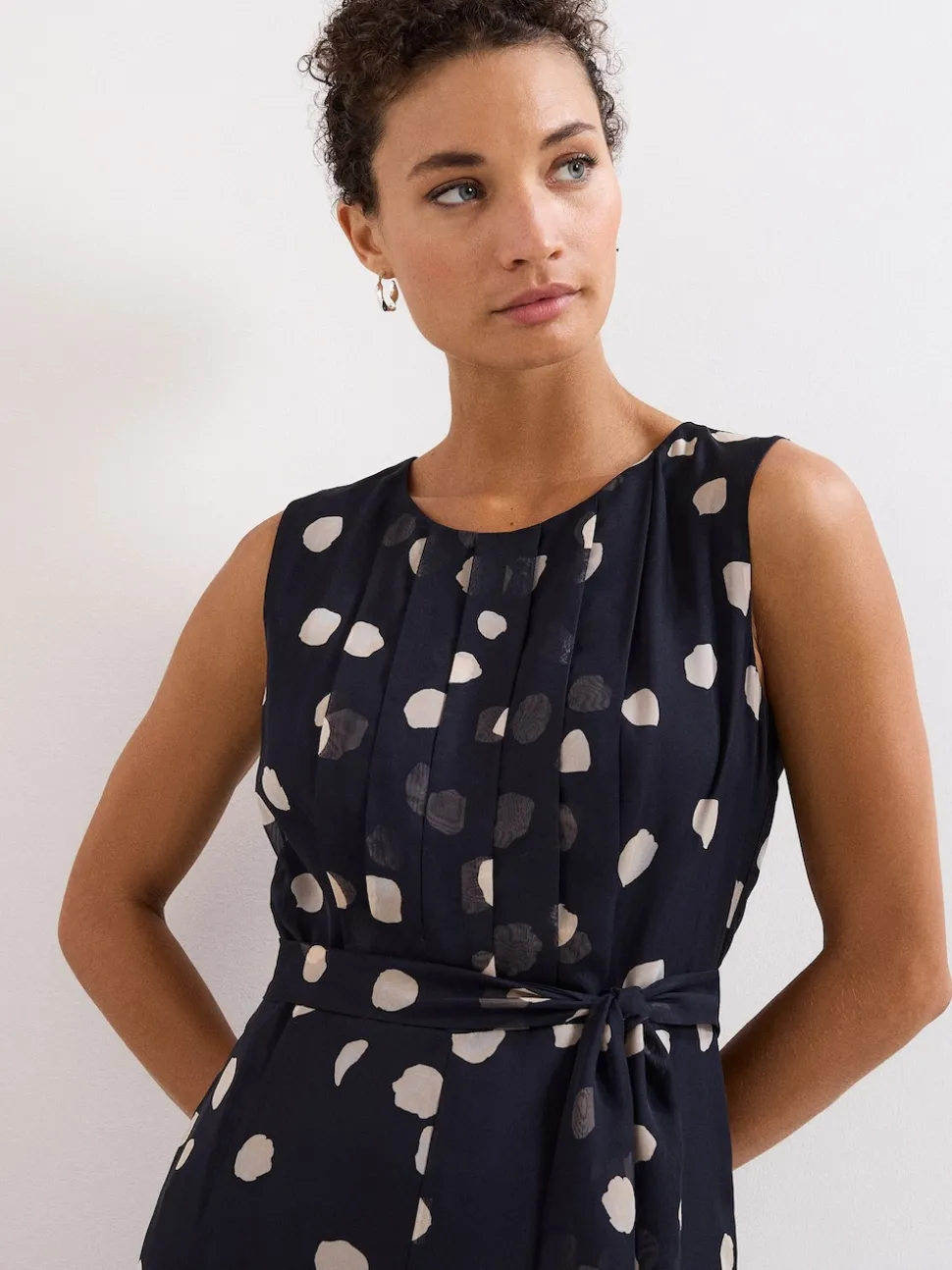 Phase Eight Blue Maxine Spot Jumpsuit