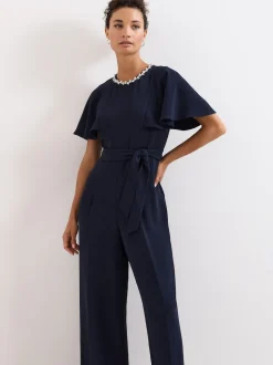 Phase Eight Blue Petite Orwen Jumpsuit