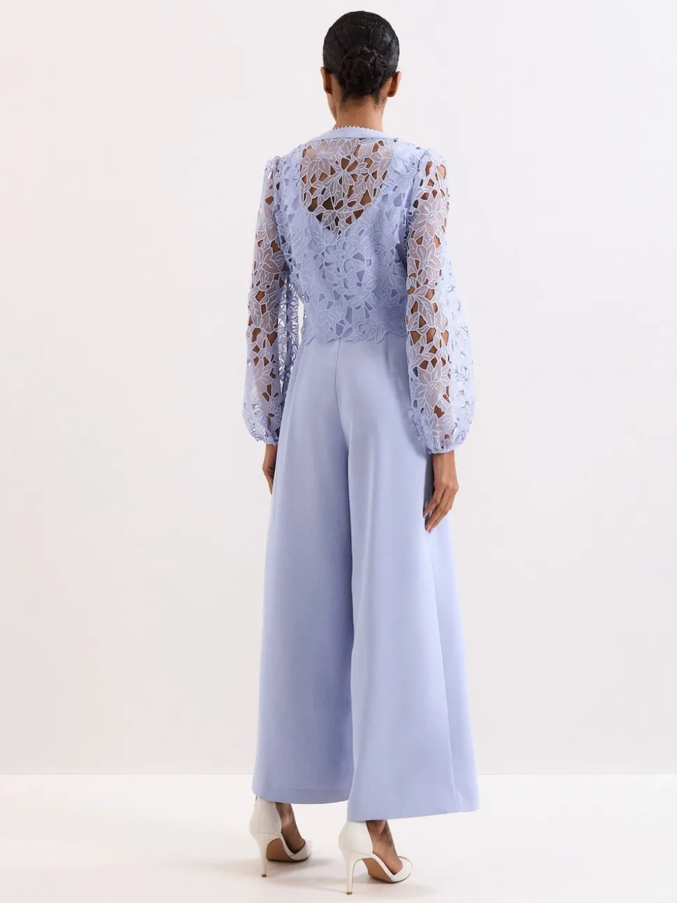 Phase Eight Blue Petite Winona Lace Jumpsuit