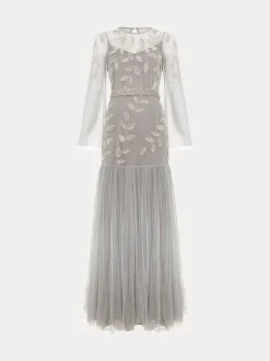 Phase Eight Blue Trish Beaded Dress