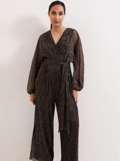 Phase Eight Gold Petite Rachel Jumpsuit