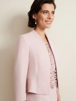 Phase Eight Pink Daisy Peplum Jacket