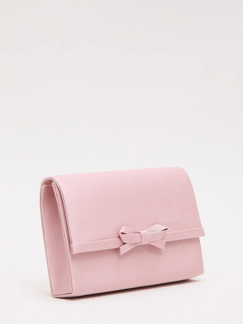 Phase Eight Pink Grosgrain Bow Clutch