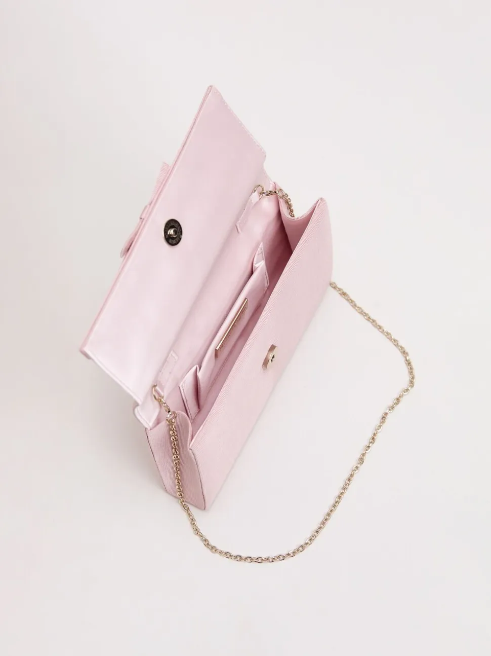 Phase Eight Pink Grosgrain Bow Clutch