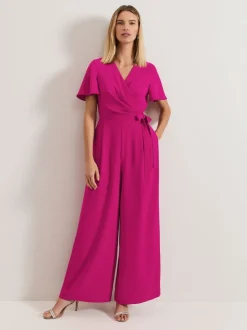 Phase Eight Pink Julissa Wide Leg Jumpsuit