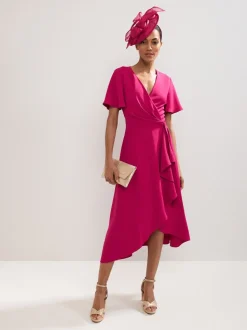 Phase Eight Pink Julissa Wrap Dress
