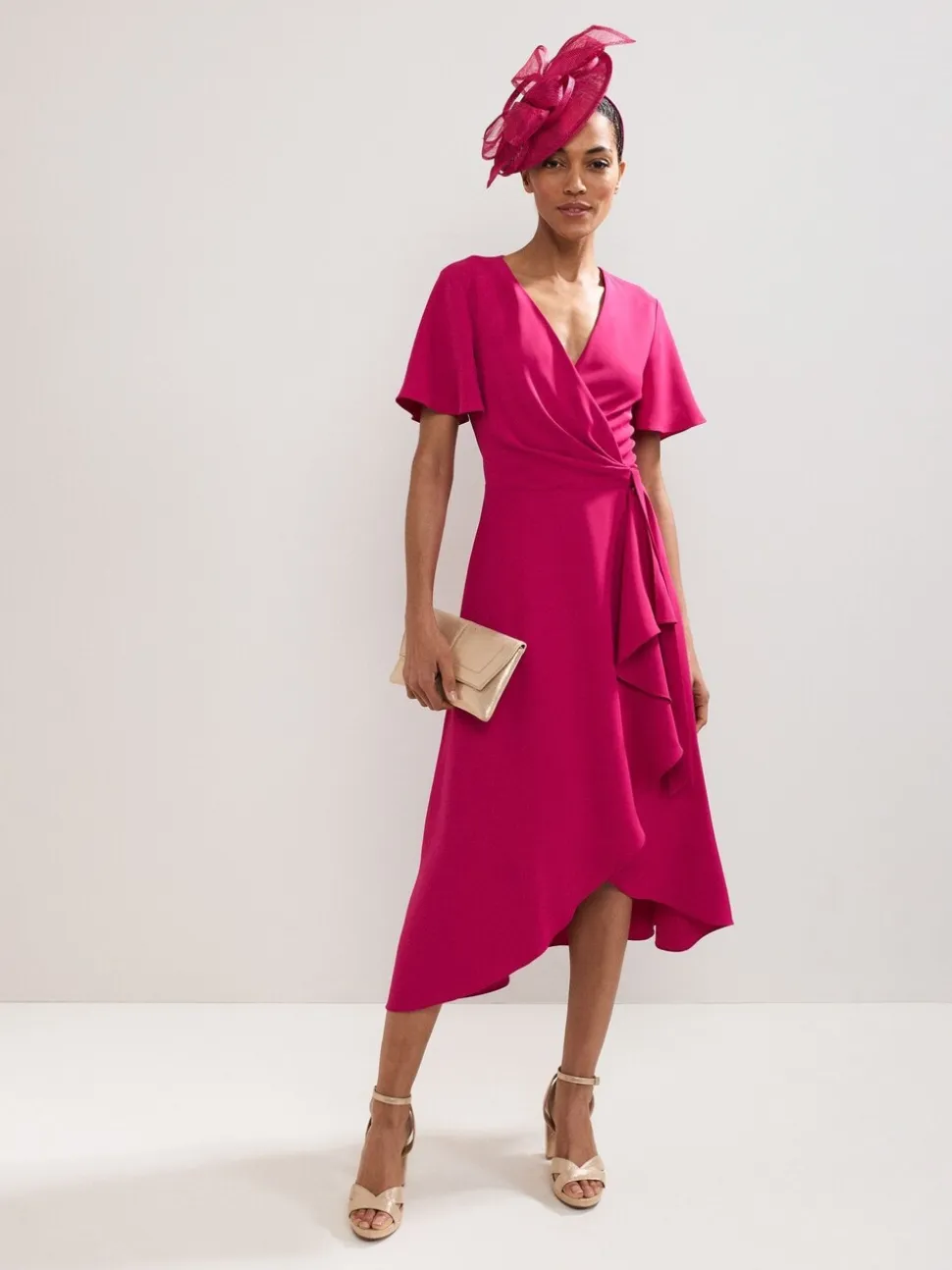 Phase Eight Pink Julissa Wrap Dress