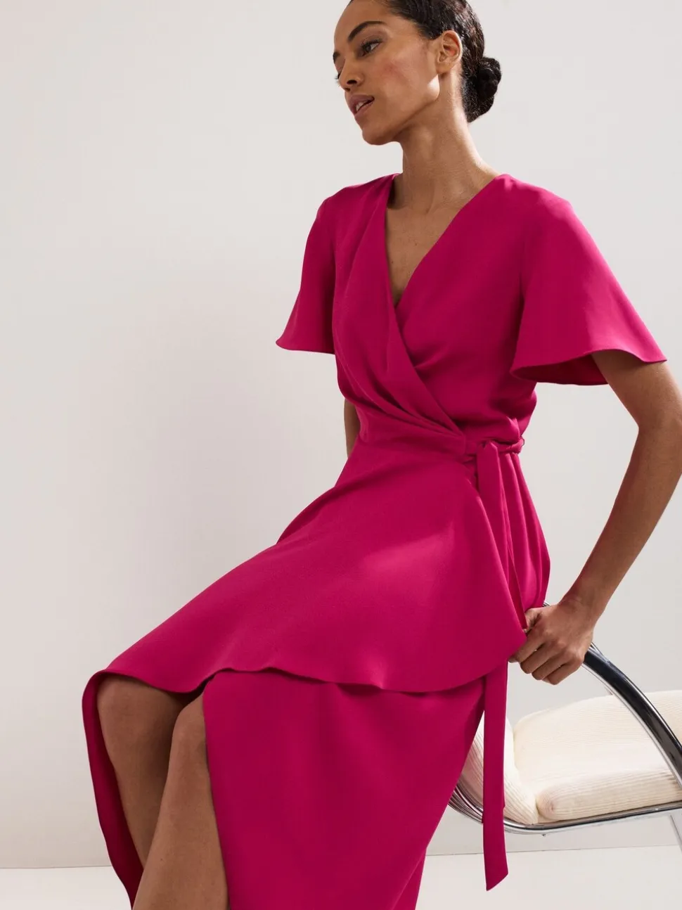 Phase Eight Pink Julissa Wrap Dress