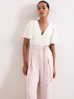Phase Eight Pink Petite Kallie Jumpsuit