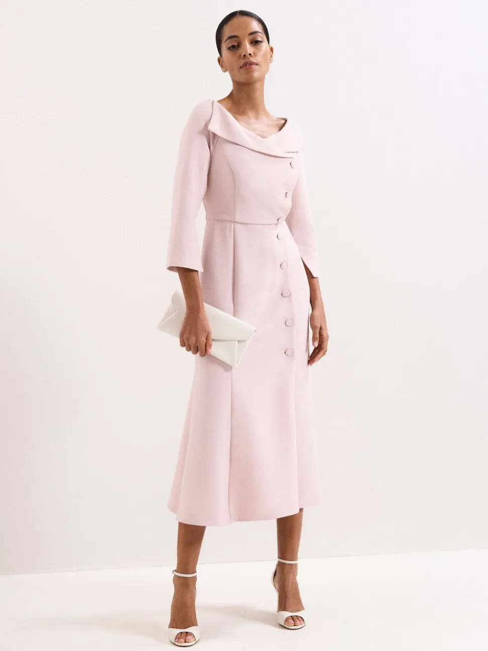 Phase Eight Pink Sienna Tux Dress
