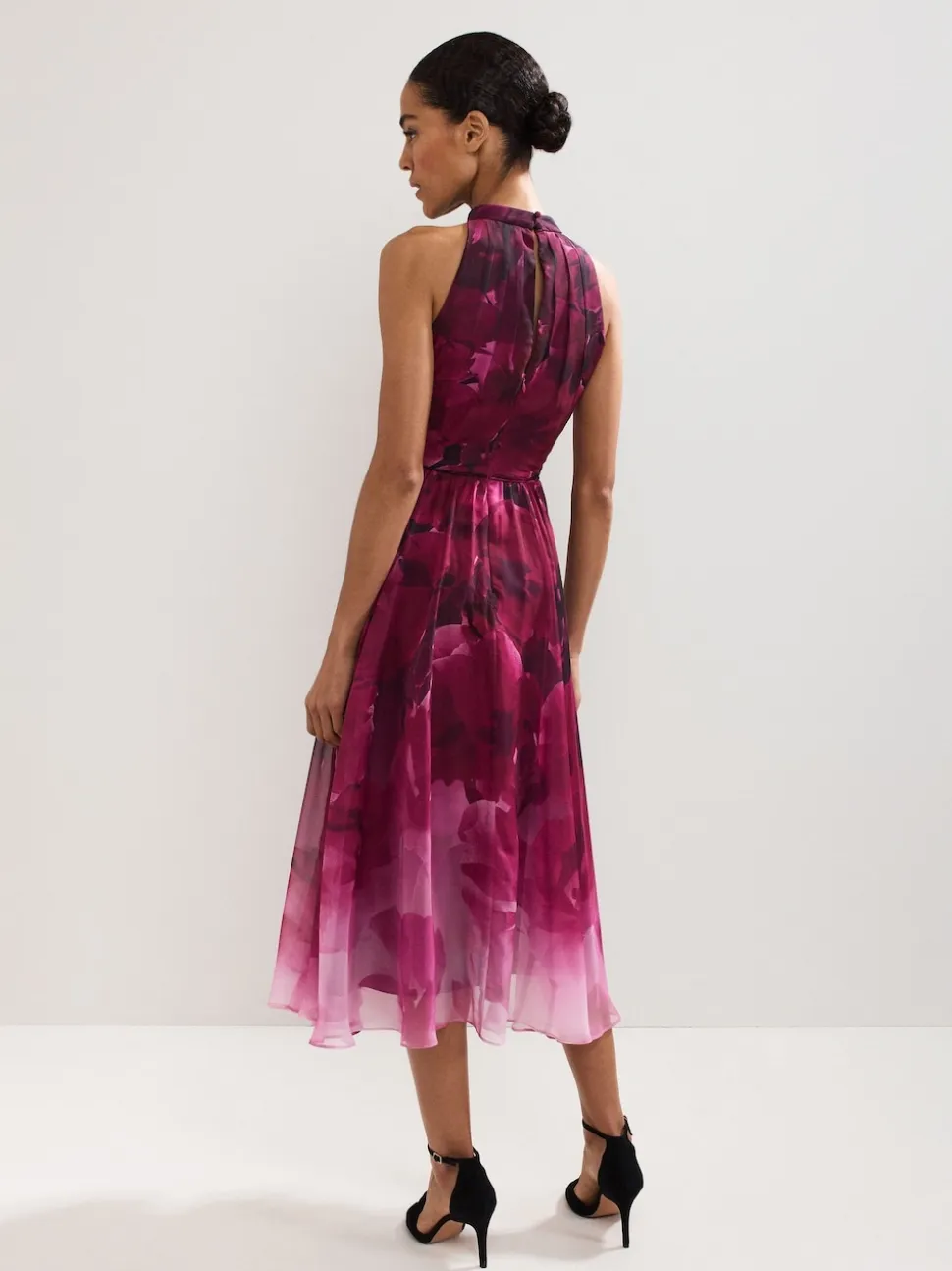 Phase Eight Purple Bethany Floral Print Dress