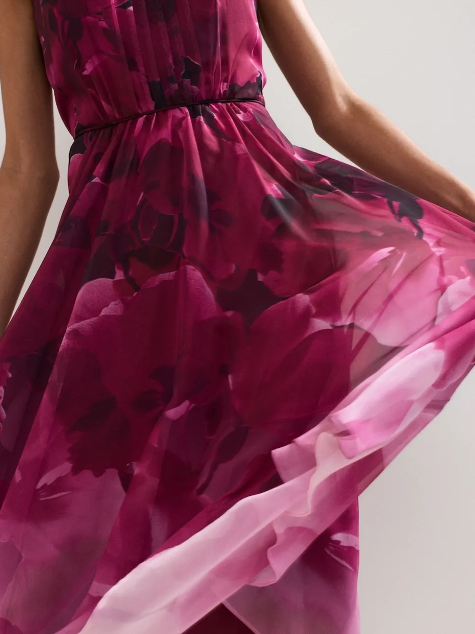Phase Eight Purple Bethany Floral Print Dress
