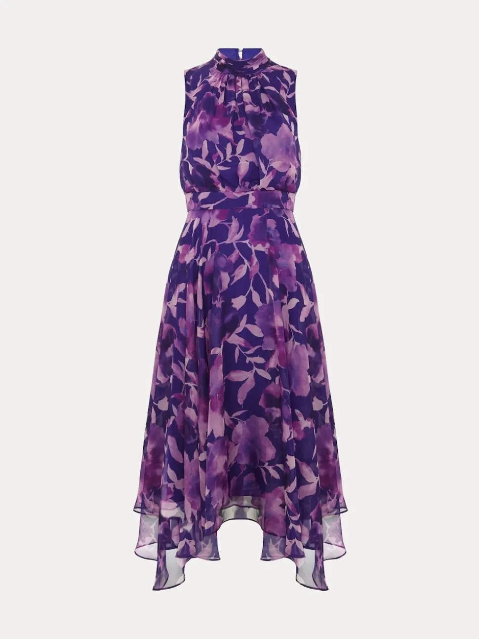 Phase Eight Purple Lucinda Spot Dress