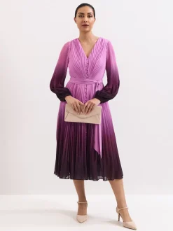Phase Eight Purple Petite Mira Ombre Dress