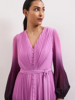Phase Eight Purple Petite Mira Ombre Dress