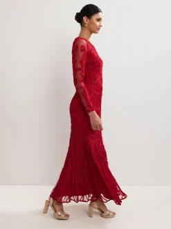 Phase Eight Red Phoenix Maxi Dress