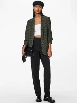 PIECES Green Printed Blazer
