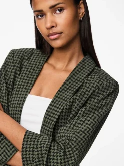 PIECES Green Printed Blazer