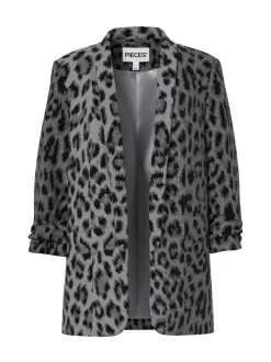 Pieces Grey Printed Blazer