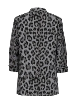 Pieces Grey Printed Blazer
