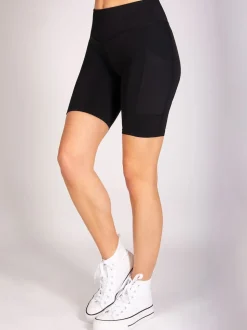 Pineapple Black Active Stretch Pocket Cycling Shorts