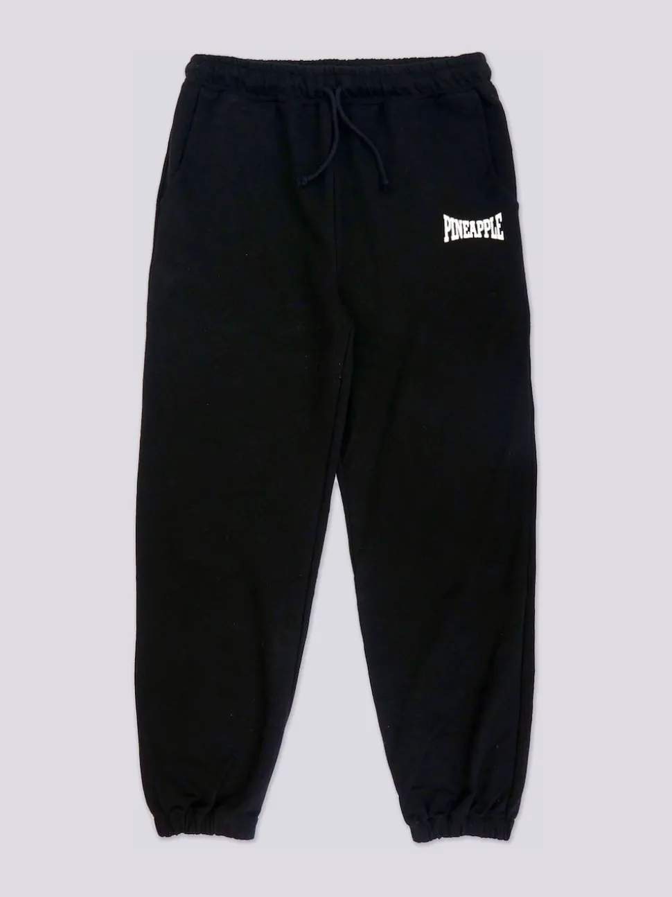 Pineapple Black Oversized Pocket Cuffed Joggers