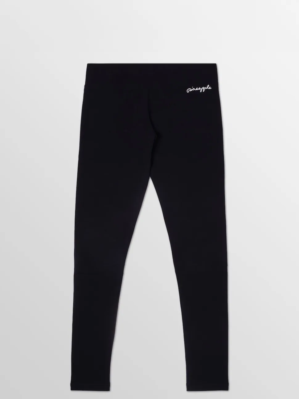 Pineapple Black Petite Womens Wide Waistband Leggings