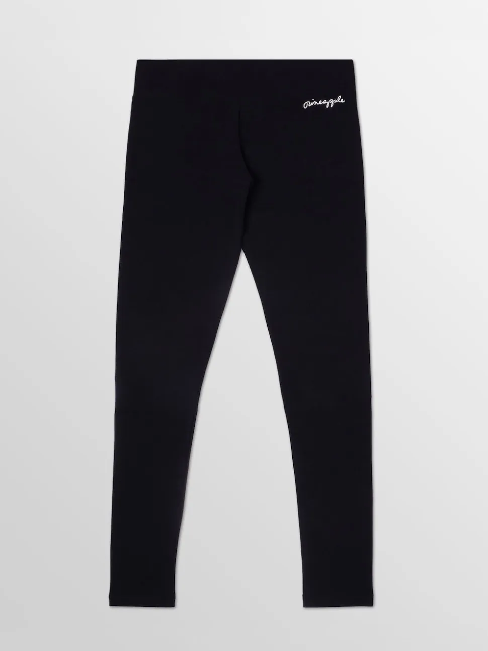 Pineapple Black Womens Wide Waistband Leggings