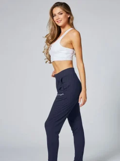 Pineapple Charcoal Grey Viscose Relaxed Fit Jersey Joggers
