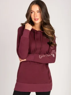 Pineapple Red Longline Hoodie