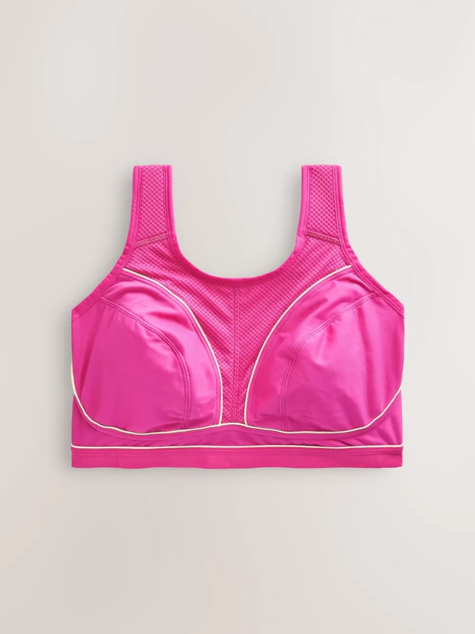 Pink B-G Active Sports High Impact Dry Tech Non Pad Bra