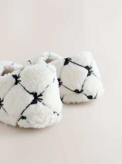 Pink Bow Borg Shoot Slippers