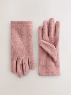 Pink Fleece Gloves