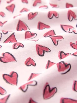 Pink Heart Cotton Short Set Pyjamas
