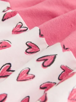 Pink Heart Maternity Short Set Pyjamas