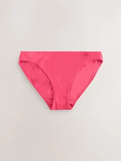 Pink High Leg Bikini Bottoms