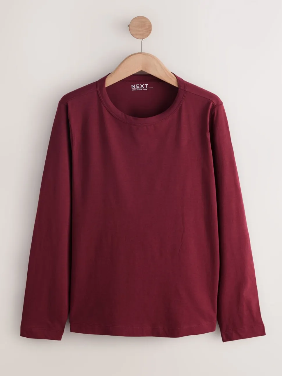 Pink Long Sleeve Crew Neck T-Shirts 5 Pack