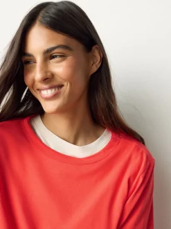 Pink Long Sleeve Crew Neck T-Shirts 5 Pack