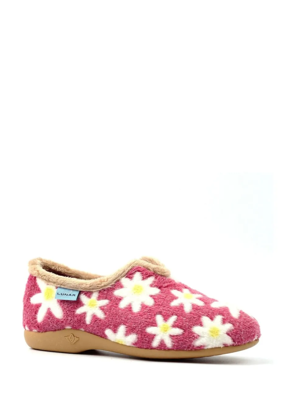 Pink Lunar Ladies Flower Pattern Slippers