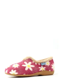 Pink Lunar Ladies Flower Pattern Slippers