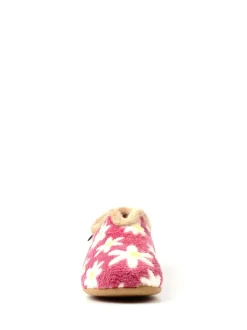 Pink Lunar Ladies Flower Pattern Slippers