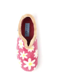 Pink Lunar Ladies Flower Pattern Slippers