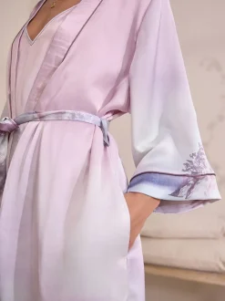 Pink Scene Lightweight Dressing Gown