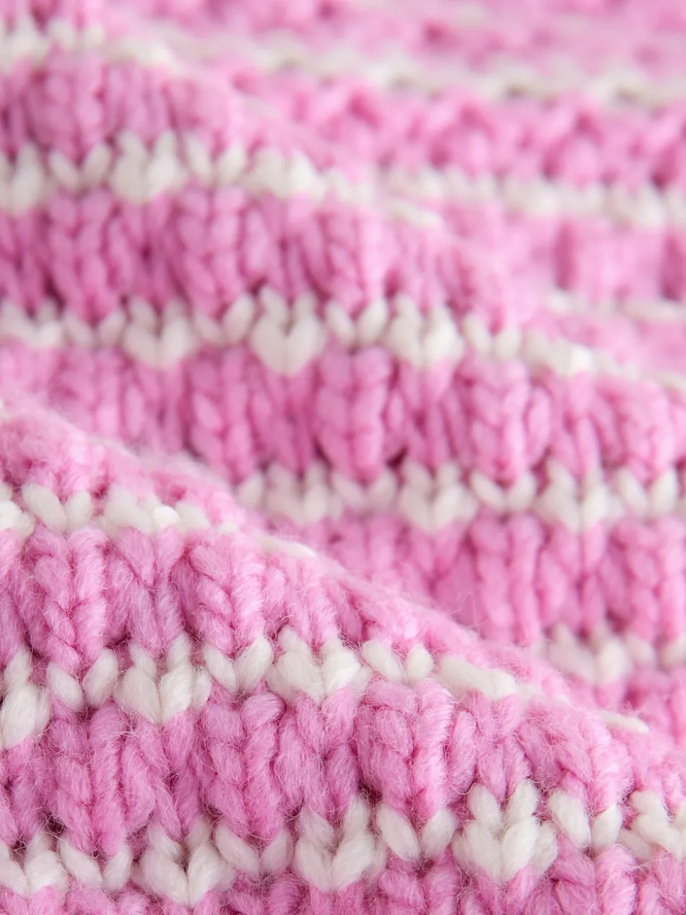 Pink Stitchy Knit Pie Collar Layer Jumper